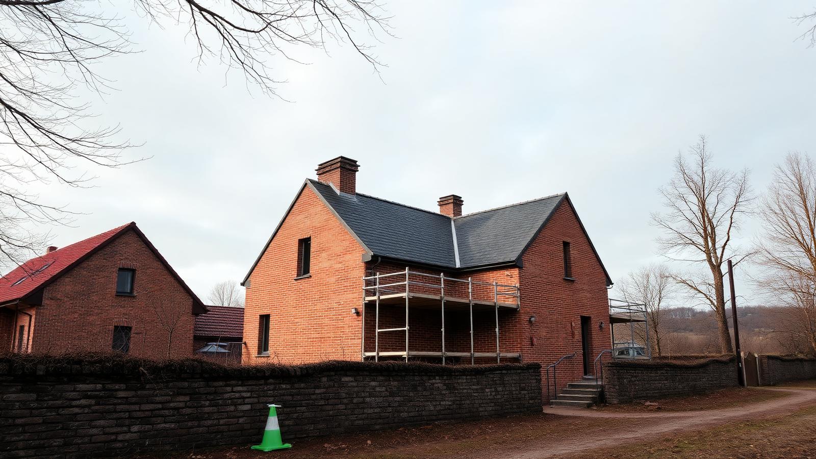 Chantier de construction neuve en Wallonie