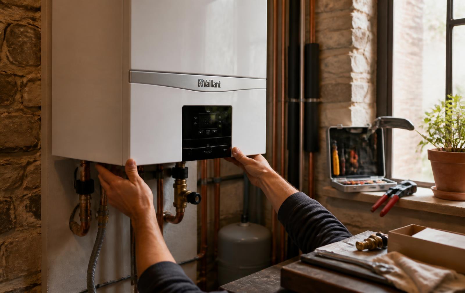 Installation d'une chaudière à condensation par Chauffage Sanitaire Vincent